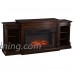 Southern Enterprises Rider Widescreen Electric Fireplace Bookcase  Espresso Finish - B01M8LL028